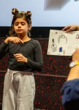 Schüler*innen im Kinosaal beim KinderKinoFest Düsseldorf
